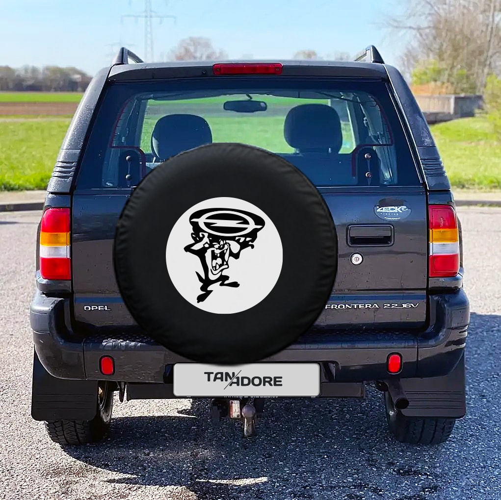 Tasmanian Devil Opel Logo Spare Wheel Tire Cover